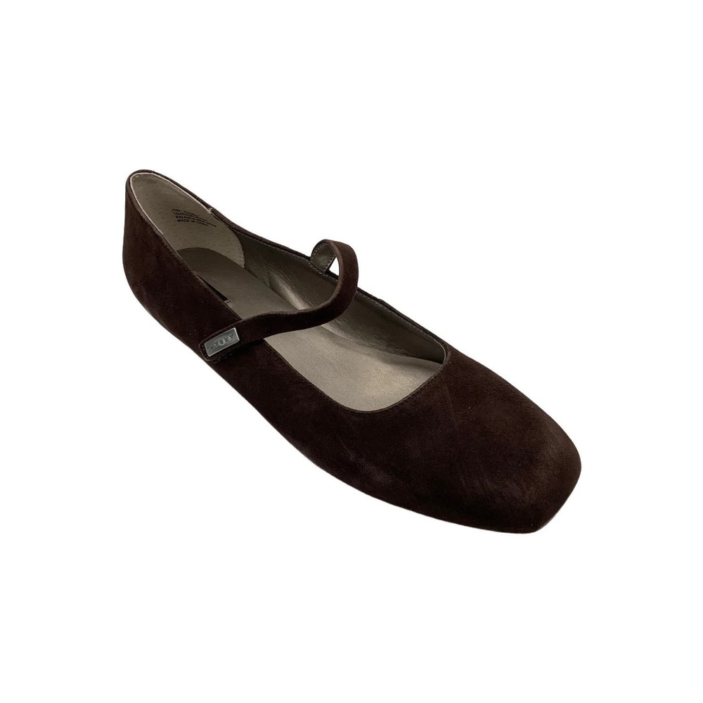Array Women's Liberty Suede Slip-On Flat Chocolate - Wide